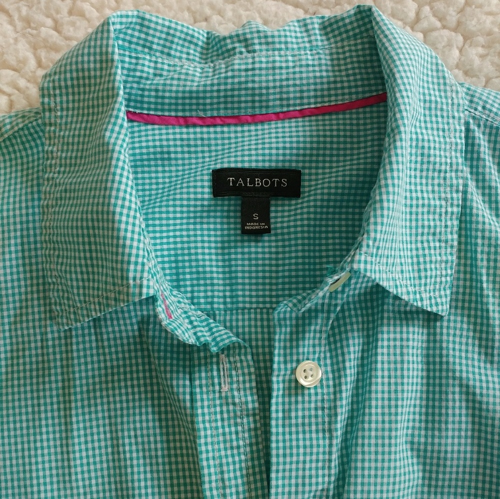 Talbots Button Down Top - Picture 2 of 5